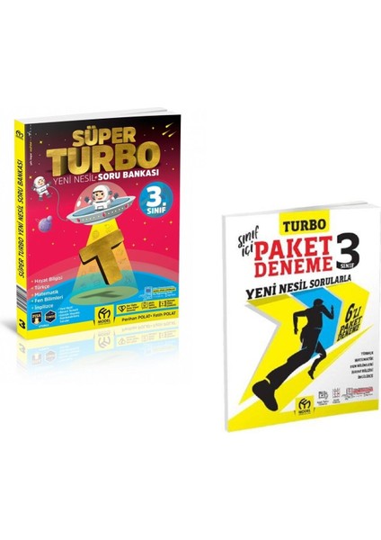 3. Sınıf Süper Turbo Soru Bankası + Turbo Paket Deneme Set