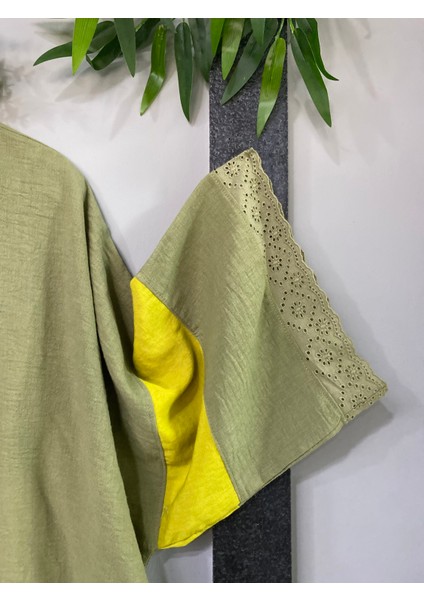 Keten Bohem Dantel Detaylı Kimono indirimleri