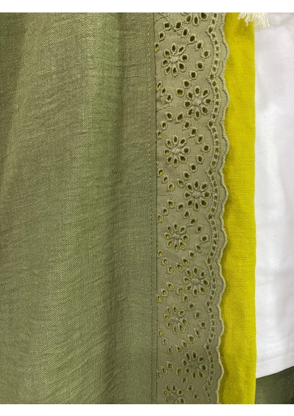 Keten Bohem Dantel Detaylı Kimono fırsatları
