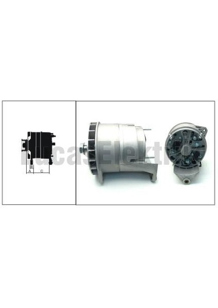 24V ALTERNATÖR DİNAMO BOSCH TİPİ 140 A (L) (SAĞ AYAK)