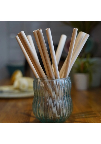 Bamboo Straws - Set Of 8 - 12 mm - Bambu Pipet fiyatları