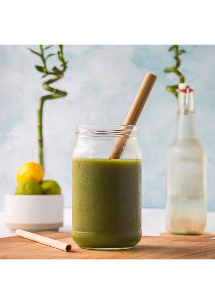 Bamboo Straws - Set Of 8 - 12 mm - Bambu Pipet fırsatları