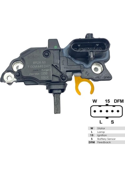 24V KÖMÜRLÜ KONJEKTÖR F00M (W-L-15-S-DFM) DAF-VOLVO