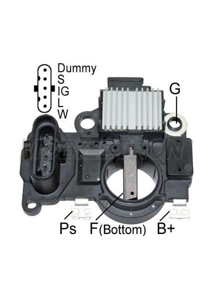 24V KÖMÜRLÜ KONJEKTÖR MITSUBISHI TİPİ (5 FİŞ) (W-L-IG-S-D) (GENİŞ HAVUZ) FORD-RENAULT-VOLVO