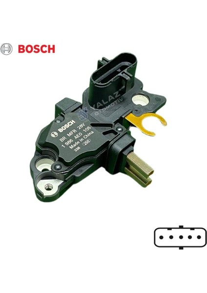24V Kömürlü Konjektör F00M (W-L-15-S-Dfm) Man Tgx-Mercedes Axor-Scanıa