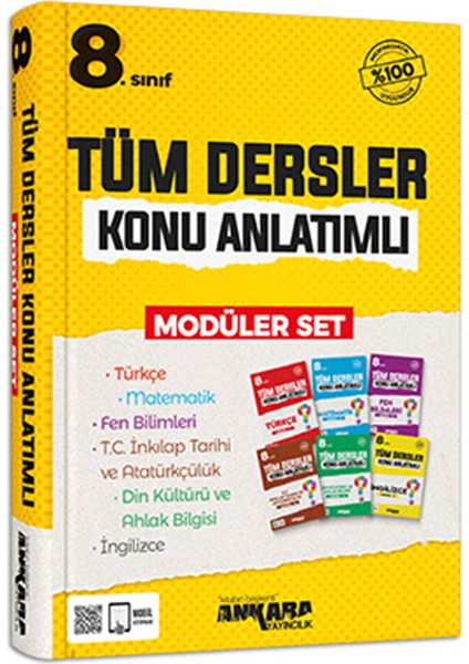 8. Sınıf Tüm Dersler Konu Anlatımlı Modüler Set