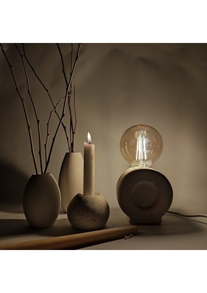 O'lamp Kum Rengi Mini Masa Lambası