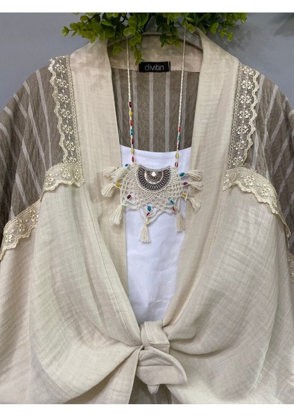 Özel Tasarım Müslin Keten Bohem Kimono fiyatları