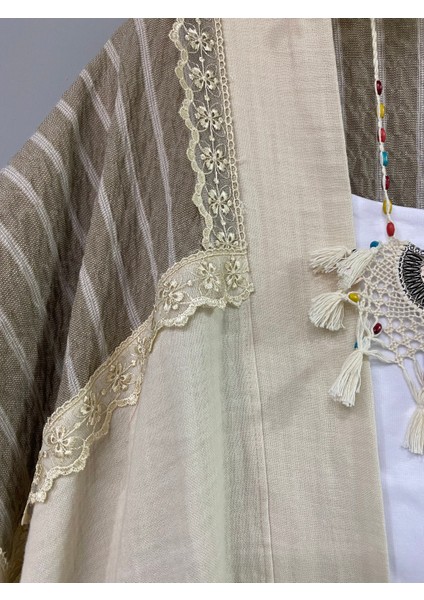 Özel Tasarım Müslin Keten Bohem Kimono indirimleri