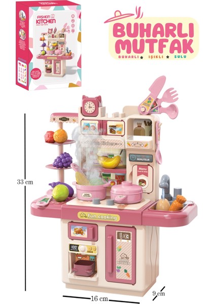 Buharlı Işıklı Pompalı Musluklu Mutfak Set