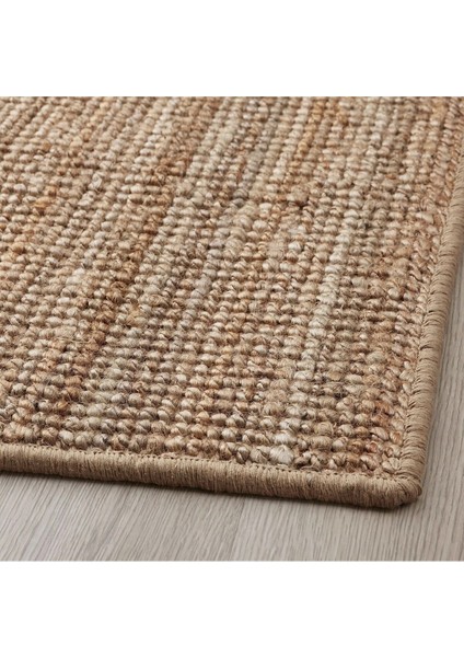 Kapı Önü Paspası 60 x 40 cm Ikea Jüt Örgü Paspas Kaymaz Taban Natürel