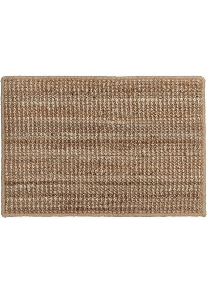 Kapı Önü Paspası 60 x 40 cm Ikea Jüt Örgü Paspas Kaymaz Taban Natürel