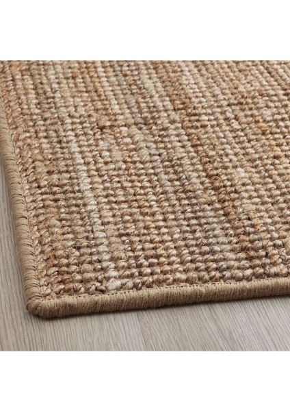 Kapı Önü Paspası 60 x 40 cm Ikea Jüt Örgü Paspas Kaymaz Taban Natürel