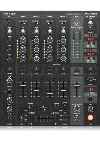Pro Mixer DJX900USB 5 Kanallı USB Dj Mikser