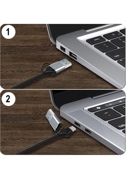 HU04A Type-C / USB A To 4K 60Hz 1080P HDMI Video Capture Yakalama Hub Adaptör