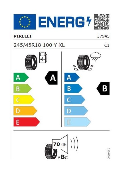 245/45 R18 100Y Xl (I*) P-Zero Pz4 Oto Yaz Lastiği (Üretim Yılı:2024) fiyatları