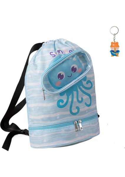 Yeni Yüzme Çantası Islak ve Kuru Ayırma Fitness Çantası Plaj Çantası Banyo Çantası Büyük Kapasiteli Yüzme Ekipmanı Saklama Çantası Sırt Çantası (Yurt Dışından)