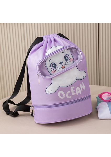 Yeni Yüzme Çantası Islak ve Kuru Ayırma Fitness Çantası Plaj Çantası Banyo Çantası Büyük Kapasiteli Yüzme Ekipmanı Saklama Çantası Sırt Çantası (Yurt Dışından) modelleri