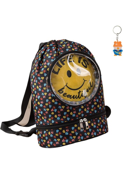 Yeni Yüzme Çantası Islak ve Kuru Ayırma Fitness Çantası Plaj Çantası Banyo Çantası Büyük Kapasiteli Yüzme Ekipmanı Saklama Çantası Sırt Çantası (Yurt Dışından)