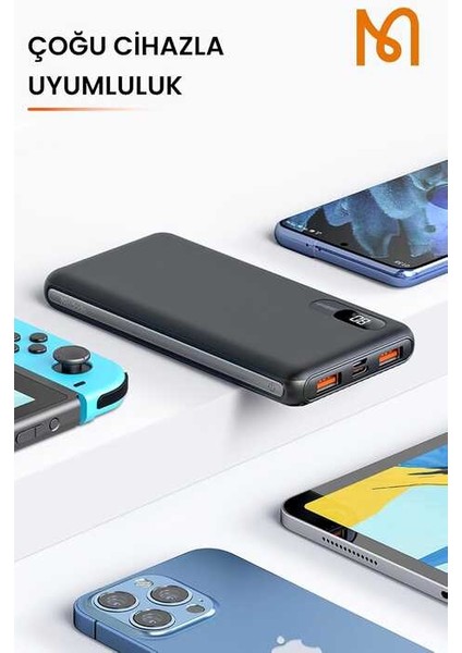 MC-434 10,5W 10.000 Mah Siyah Powerbank modelleri