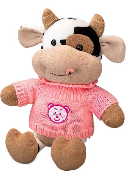 Sevimli Inek Bebek Buzağı Peluş Oyuncak Zodyak Inek Bebek Bez Bebek Kız Doğum Günü Hediyesi (Yurt Dışından)