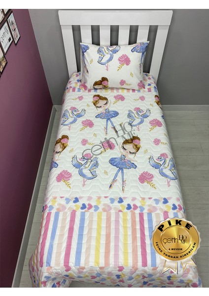 Çetinhome Tek Kişilik Kapitone Pike Seti 4 Mevsim Tatlı Kız