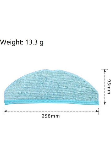 8090 Ultra 9090 Robot Rag Mikrofiber Için 5 Adet Mop Bezi Pedleri (Yurt Dışından) modelleri