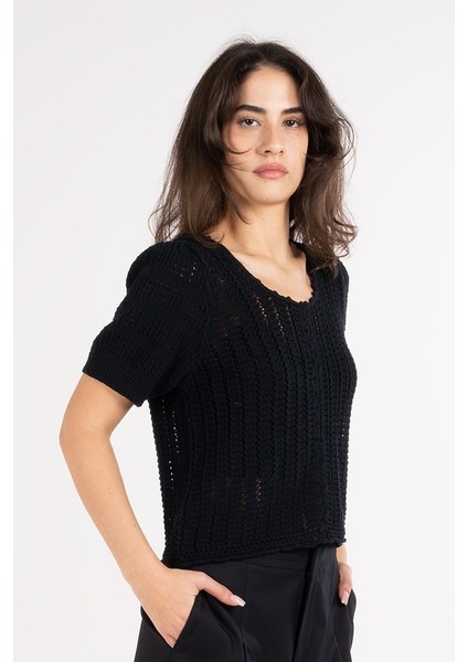 Yarım Kollu Triko Bluz indirimleri