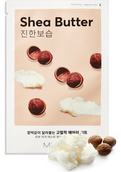 Shea Yağı Özlü Besleyici ve Yoğun Nemlendirici Yaprak Maske (1ad) Airy Fit Sheet Mask Shea Butter