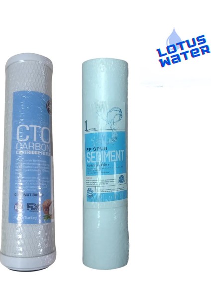 Musluk Tipi 2li Su Arıtma Cihazı Filtresi Sediment-Cto Karbon Filtre Coconat Bazlı