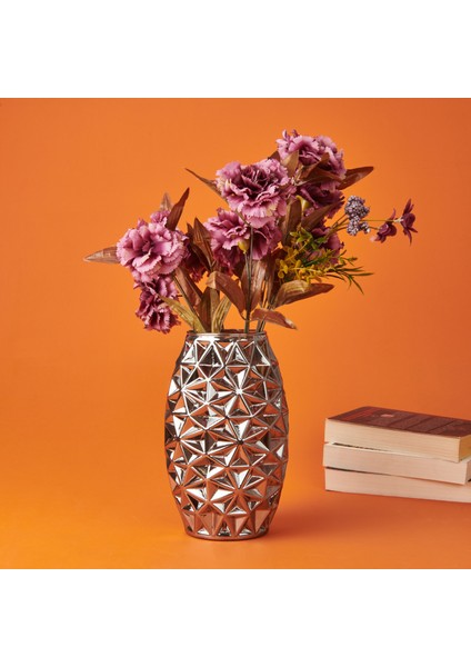 Deco Safir Vazo - Gümüş - 26 cm fiyatları