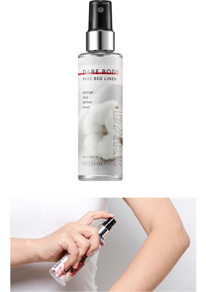 Gün Boyu Kalıcı Çok Amaçlı Saç & Vücut Spreyi Dare Body Mist (Pure Bed Linen)