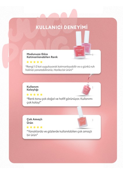 Meyve Kokulu, Nemlendirici, Doğal Görünümlü Sıvı Allık A'PIEU Juicy-Pang Water Blusher (PK03)