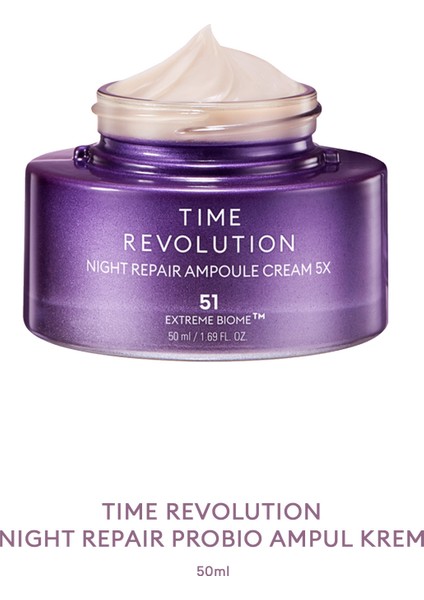 Fermente İçerikli Yaşlanma Karşıtı Bakım Kremi Time Revolution Night Repair Ampoule Cream 5x