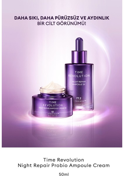 Fermente İçerikli Yaşlanma Karşıtı Bakım Kremi Time Revolution Night Repair Ampoule Cream 5x fiyatları