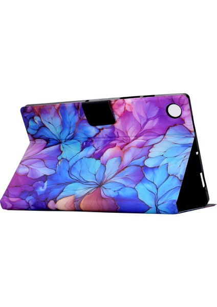 Için Premium Flip Case Lenovo Tab M10 Gen 3 Kart Yuvaları ve Geliştirilmiş Koruma ve Kolaylık Için Stand Fonksiyonu ile Stand Fonksiyonlu Çiçek Tasarımı (Yurt Dışından)