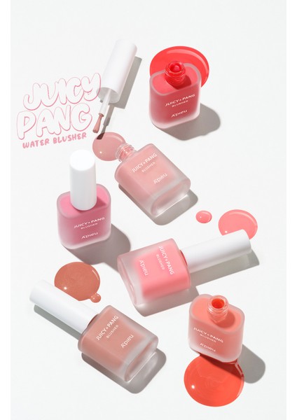 Meyve Kokulu, Nemlendirici, Doğal Görünümlü Sıvı Allık A'PIEU Juicy-Pang Water Blusher (CR02)