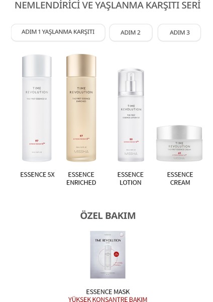 Fermente İçerikli Ton Eşitleyici Bakım Kremi Time Revolution The First Essence Cream