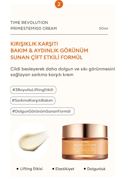 Cilde Sıkı Görünüm ve Elastikiyet Kazandıran Bakım Seti Time Revolution Primestem100 Set indirimleri
