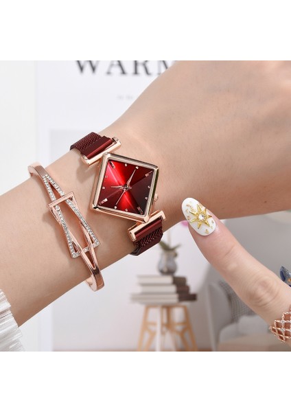 Bileklik Saat, Renk: Kırmızı + Bileklik Kırmızı + Bileklik (Yurt Dışından) fiyatları