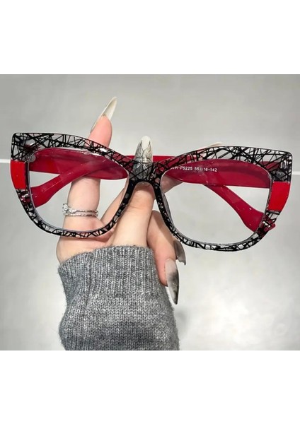 Mavi Işık Engelleyici Gözlükler, Degrade Renk Bloklu Çerçeve ve Şeffaf Lenslere Sahip modelleri