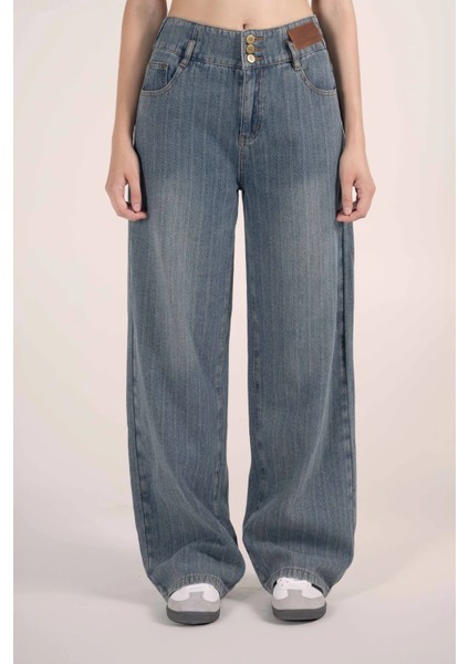 Düz Paça Jean Pantolon