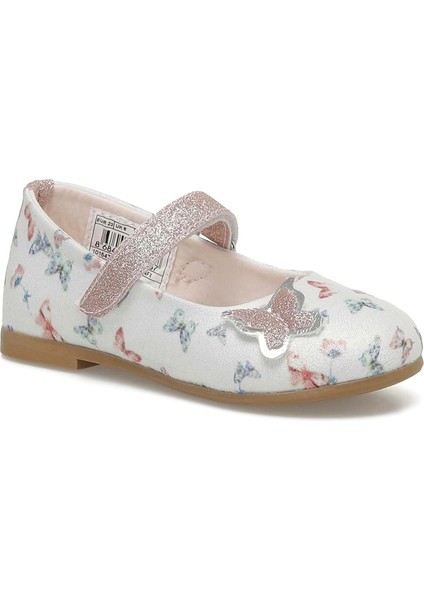 BUTY.P5FX Kız Çocuk Babet Ayakkabı Krem