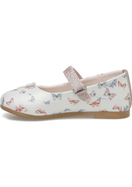 BUTY.P5FX Kız Çocuk Babet Ayakkabı Krem