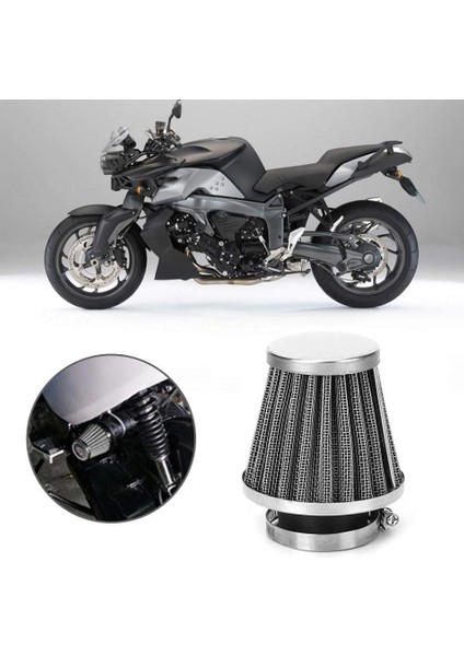 Soğuk Yüksek Performans Açık Hava Filtresi Çift Telli Motosikletler Için - 32MM