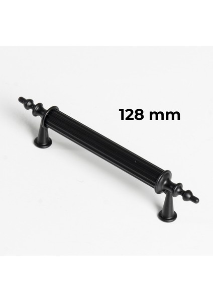 Rustik Metal Kulp Modelleri Mutfak Dolap Çekmece Mobilya Kulbu Siyah Kulp 128 mm