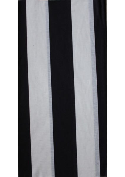 Siyah Beyaz Çizgili Baskılı Boyunluk Baf Bandana fiyatları