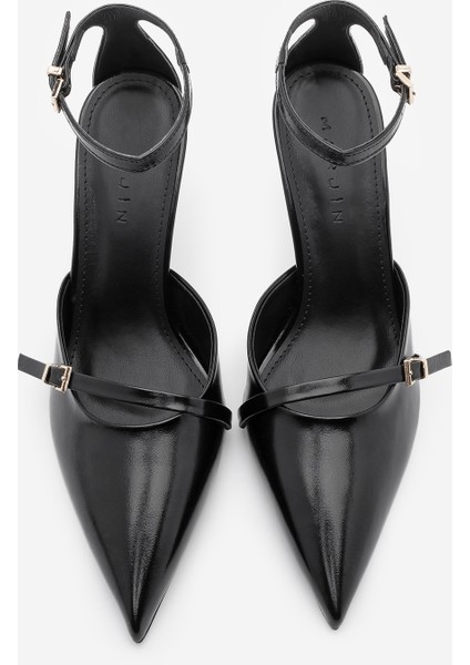 Kadın Stiletto Sivri Burun Tokalı Topuklu Ayakkabı Nalin