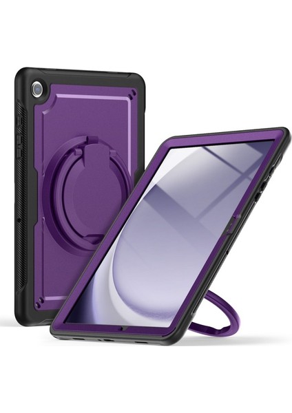 Samsung Galaxy Tab A9 Plus X210 X216 X218 Kılıf Handle Ring Yüzüklü Amour Tank Case Fuji