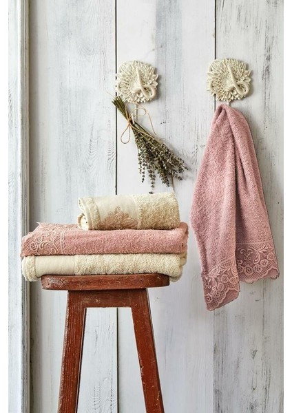 Home Valerıa Royal Rose 4 Parça Hamam Seti